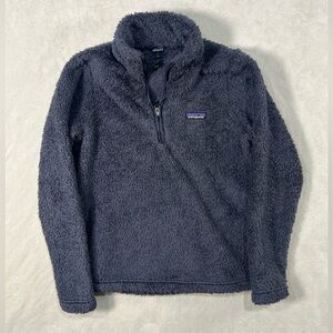 Patagonia Small Synchilla Button Snap Sherpa Soft Cotton Pullover Sweater Teal